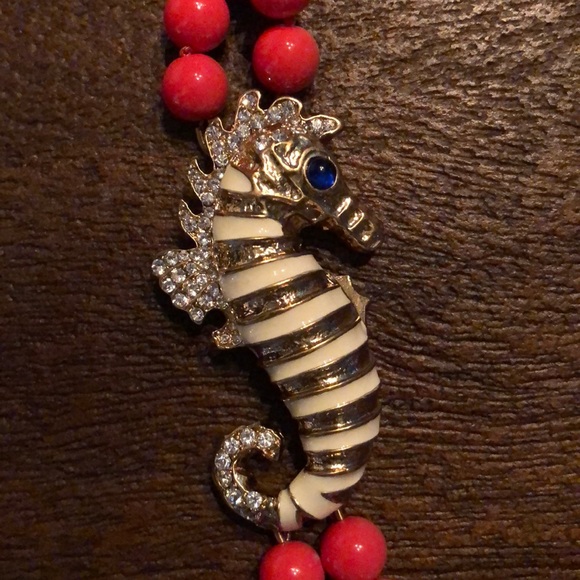 Jcrew Seahorse Beaded Necklace - Picture 2 of 2